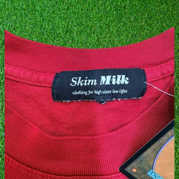 Skim Milk Legalize Being Hot Tee in Red - Picture 3 of 4